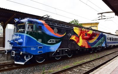 PASAREA MAIASTRĂ,  cea mai nouă locomotivă pictată cu materiale de la Policolor, a plecat în prima ei călătorie